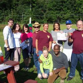 group of people picnic