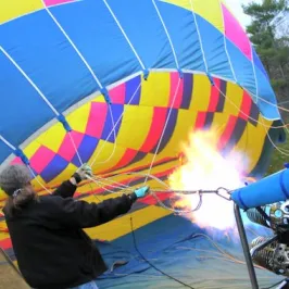 hot air balloon filling