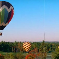 hot air balloon sunrise