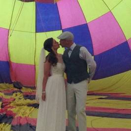hot air balloon wedding