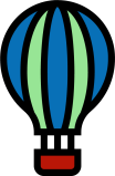 hot air balloon icon
