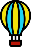 hot air balloon icon