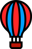 hot air balloon icon